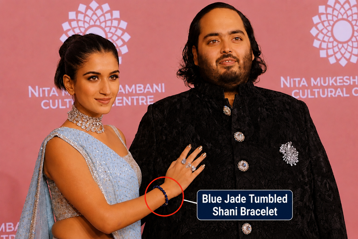 Blue Jade Tumbled Shani Bracelet