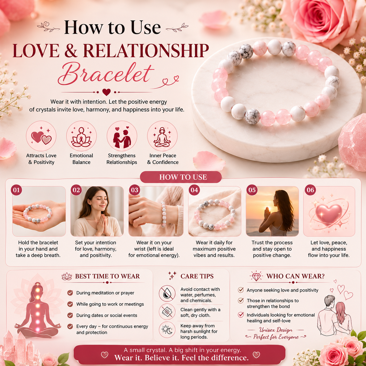 Astro Vedic Love & Relationship Crystal Bracelet