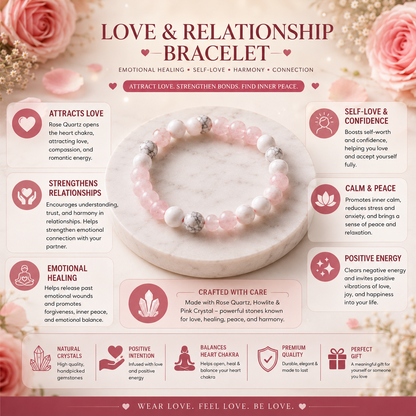 Astro Vedic Love & Relationship Crystal Bracelet