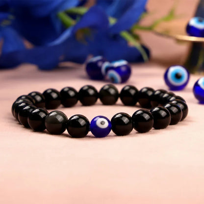 Black Obsidian Evil Eye Protection Bracelet