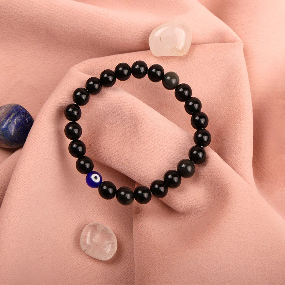 Black Obsidian Evil Eye Protection Bracelet