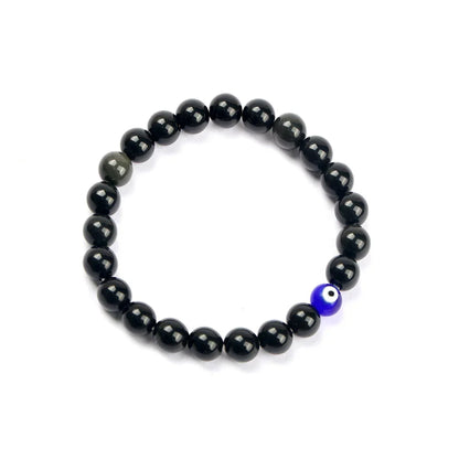 Black Obsidian Evil Eye Protection Bracelet