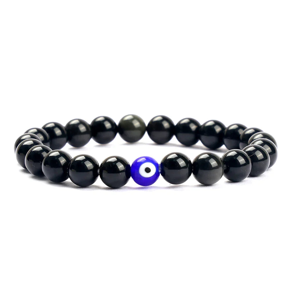 Black Obsidian Evil Eye Protection Bracelet