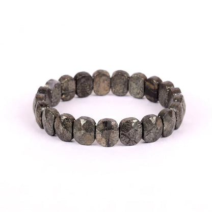 Astro Vedic Flat Beaded Pyrite Stone Bracelet
