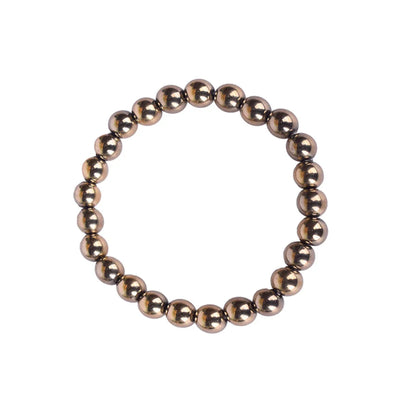 Astro Vedic Golden Pyrite Beaded Bracelet