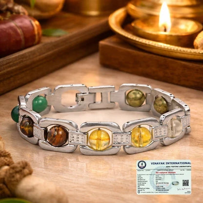 Metal Dhan Yog Bracelet - Silver